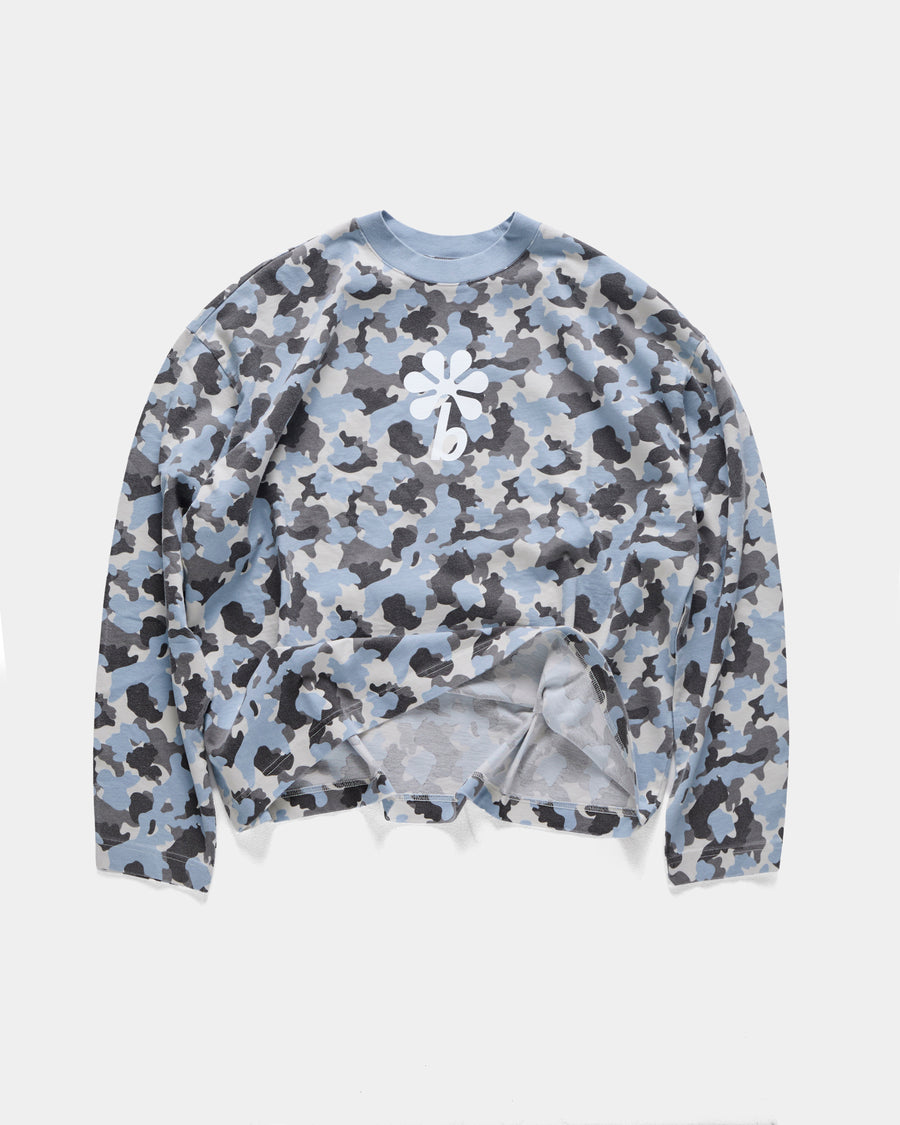 Blu Camo Long Sleeve