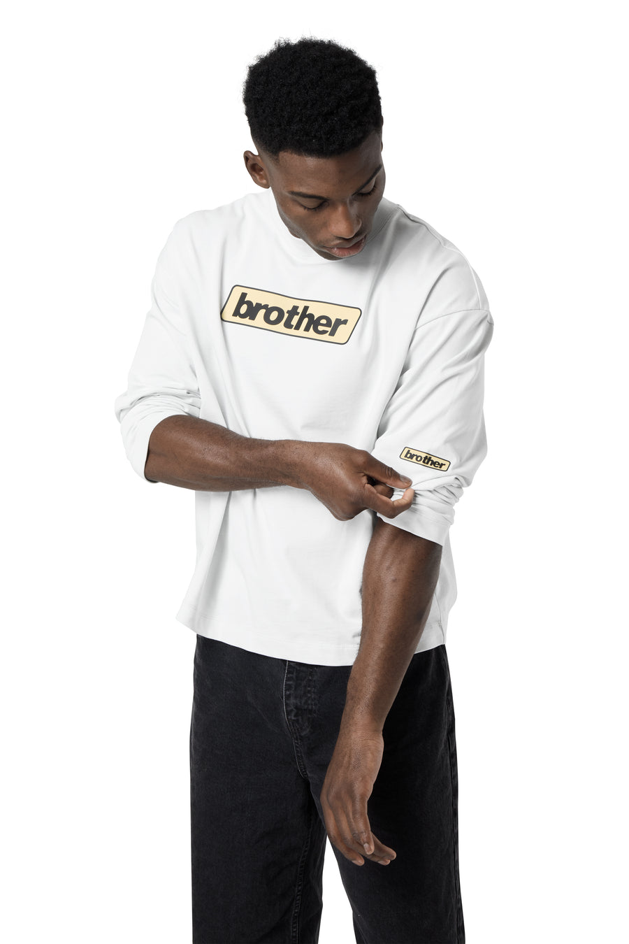 Brother Logo Sleeve Tee