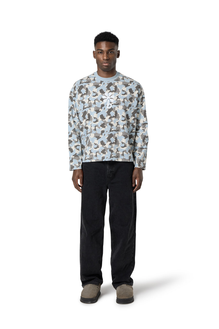 Blu Camo Long Sleeve